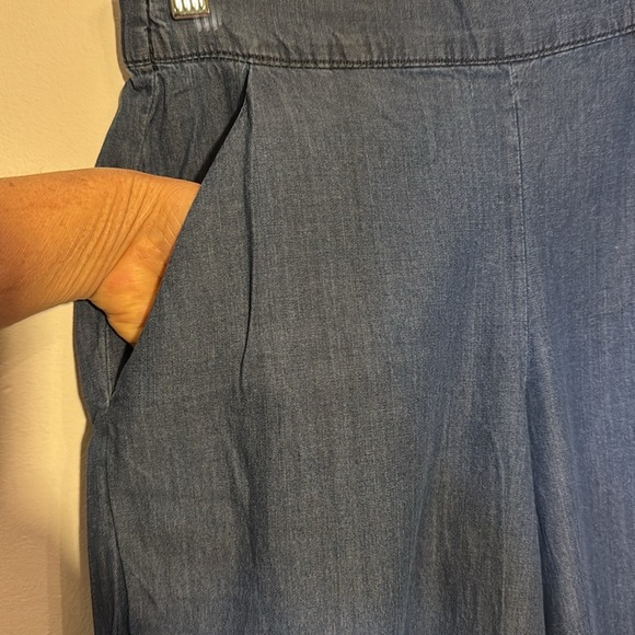 Women's Vero Moda Culotte Pants Blue High Waisted XS - Picture 3 of 7